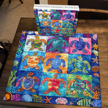 Tartarughe oceaniche colorate puzzle puzzle 1000 pezzi